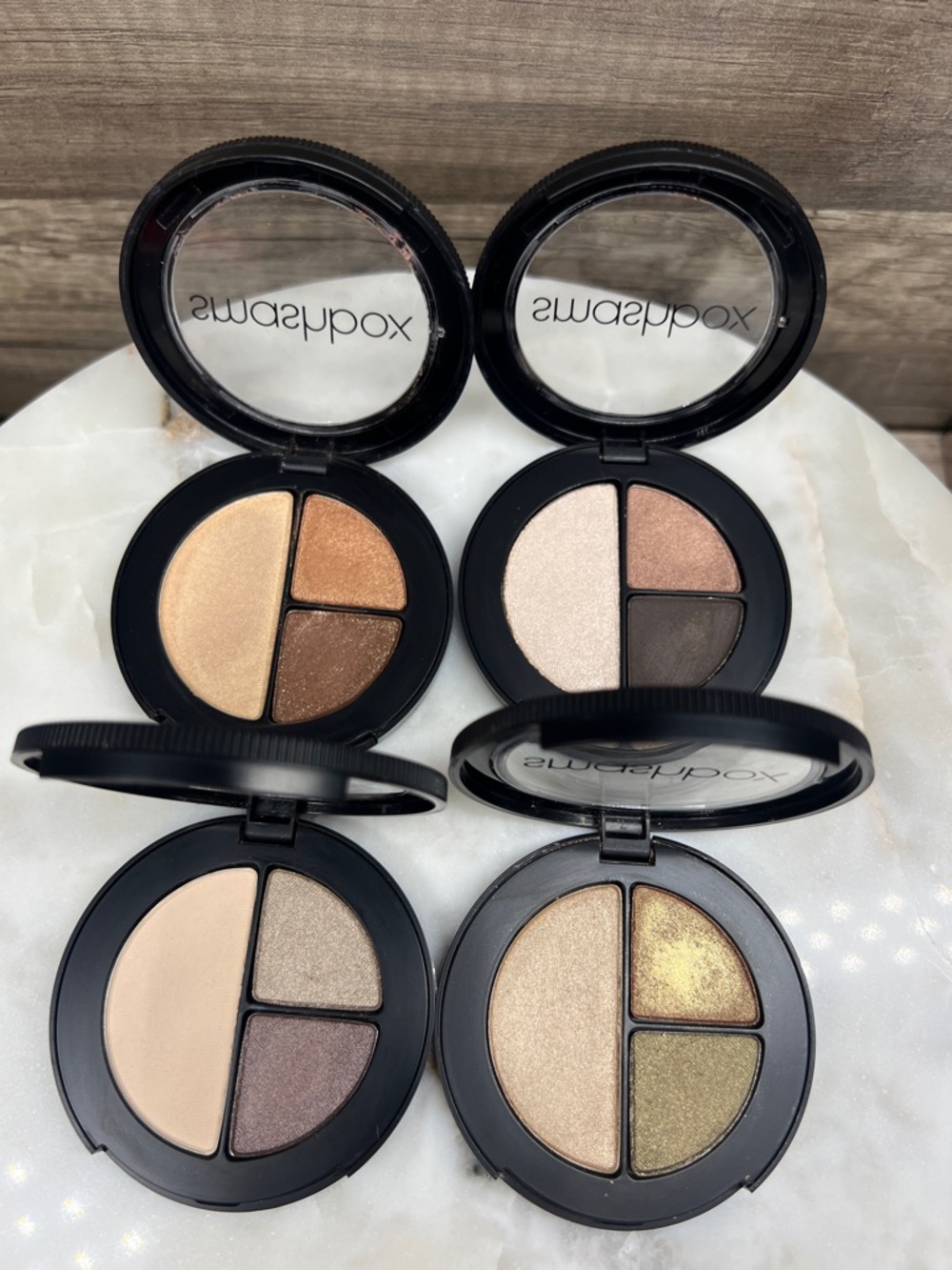 Smashbox  Photo Edit Eyeshadow Trio Set of 4 Double Tap, #Goals,Night Shoot,